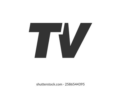 TV Techno Editable Font Logo For Corporate Branding. Bold, Futuristic Design With Unique Typographic Ideas. Minimal Custom Type And Dynamic Letter Variations For Promotion, Printing, And Book Titles