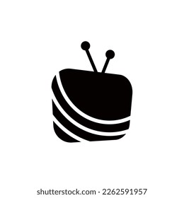 Diseño del logotipo vectorial del canal de televisión