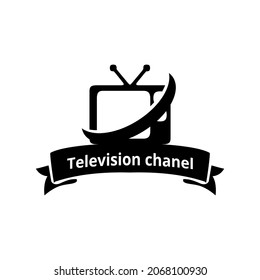 tv television electronic logo icon vector 