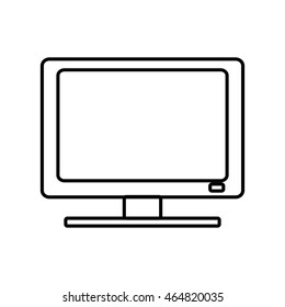 tv television gadget technology icon. Isolated and flat illustration. Vector graphic