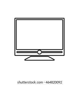 tv television gadget technology icon. Isolated and flat illustration. Vector graphic