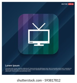 Tv, television icon 