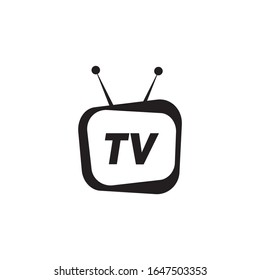 Design-Vektorillustration für TV- oder Fernsehsymbol