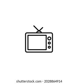 TV television icon, vector for web site Computer and mobile app