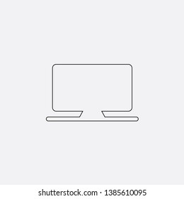 tv television monitor icon sign signifier vector