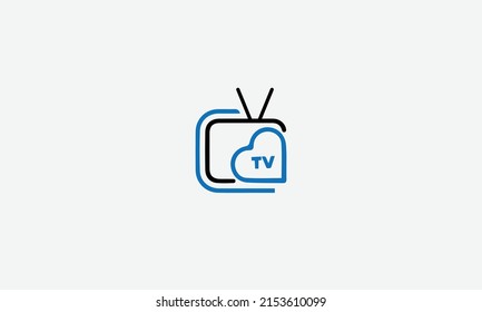Diseño del logotipo vectorial de TV
