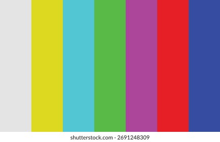 El icono de prueba de TV no tiene señal.  Vector EPS 10