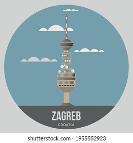 TV tower in the capital of Croatia - Zagreb