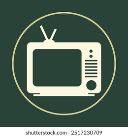 TV ícone na moda bonito vetor abstrato ilustração colorido arte-final adorável design.eps