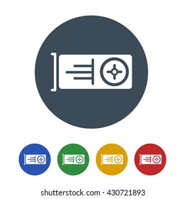 TV tuner card Icon Isolated on White Background.vector illustration icon
