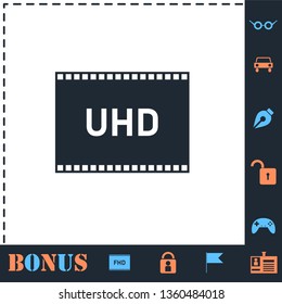 TV Ultra HD. Perfect icon with bonus simple icons