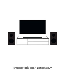 Tv and tv units vector. Television symbol