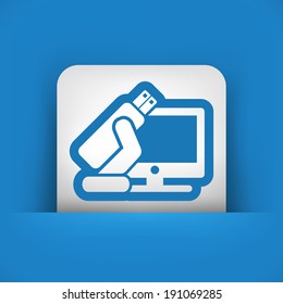 Tv usb icon