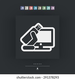 Tv usb icon