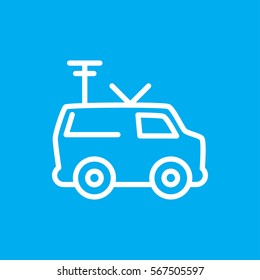 TV van icon illustration isolated vector sign symbol