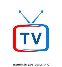 tv vector abstract logo template