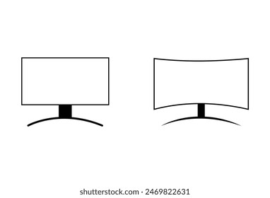 Tv vector design . Flat tv icon. Home technology icon. television sign and symbol. Simple design. Vector illustration. Eps file 151.