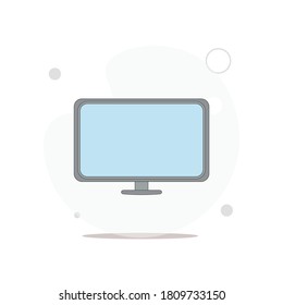 Tv vector flat illustration on white