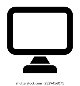 Icono De Glifo Vector De Tv Para Uso Personal Y Comercial.
