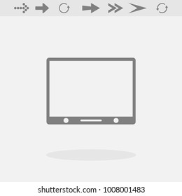 Icono vectorial de TV, icono plano vectorial mejor, EPS