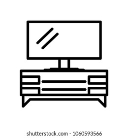 TV vector icon, vector best flat icon, EPS