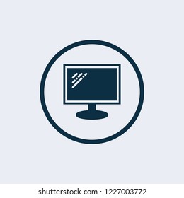 TV vector icon, vector best flat icon,