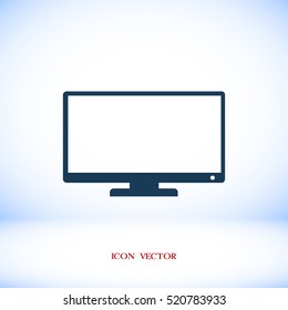 TV vector icon, vector best flat icon, EPS

