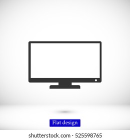 TV vector icon, vector best flat icon, EPS

