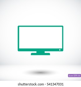 TV vector icon, vector best flat icon, EPS

