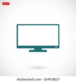 TV vector icon, vector best flat icon, EPS