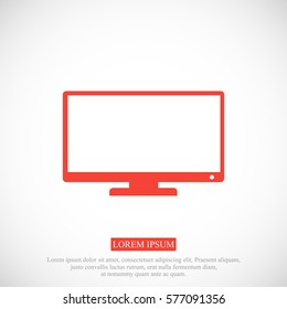 TV vector icon, vector best flat icon, EPS