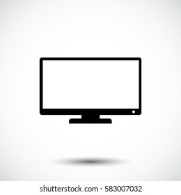 TV vector icon, vector best flat icon, EPS