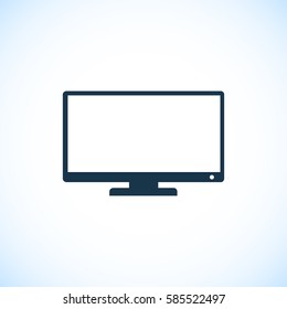 TV vector icon, vector best flat icon, EPS