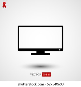 TV vector icon, vector best flat icon, EPS


