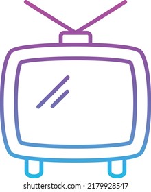 Tv vector icon. Can be used for printing, mobile and web applications.