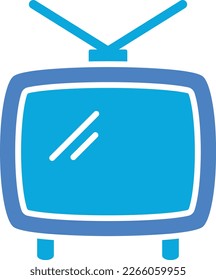 Icono vectorial de televisión. Se puede usar para imprimir, móviles y aplicaciones web.