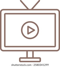 Tv vector icon. Can be used for printing, mobile and web applications.