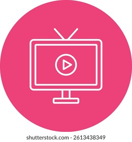 Tv vector icon. Can be used for printing, mobile and web applications.