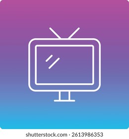 Tv vector icon. Can be used for printing, mobile and web applications.