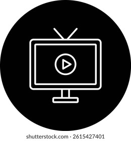 Tv vector icon. Can be used for printing, mobile and web applications.