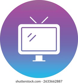 Tv vector icon. Can be used for printing, mobile and web applications.