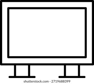 TV-Vektorsymbol. Kann für Druck-, Mobil- und Web-Anwendungen verwendet werden.