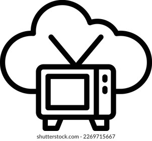 Tv Vector Icon Design Illustration
