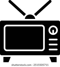 Ilustração De Design De Ícone De Vetor De Tv