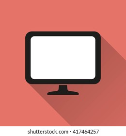 TV    vector icon. Illustration isolated for graphic and web design.