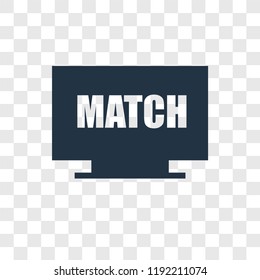 Tv vector icon isolated on transparent background, Tv transparency logo concept