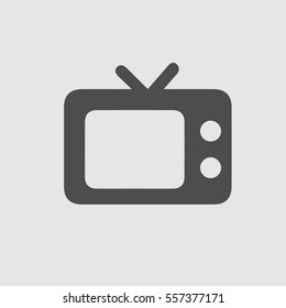 TV vector icon. Old TV symbol. Vector illustration EPS 10.