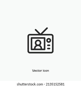 Icono vector de TV. Calidad premium.
