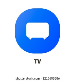 TV vector icon for web and mobile applications