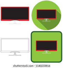 TV vector icons